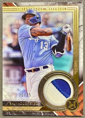 2022 Topps Museum Coll. #MMR2-SP Salvador Perez Meaningful Materials Gold /25