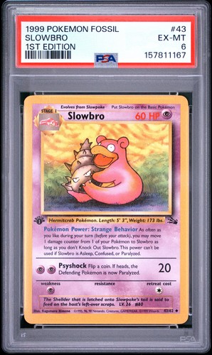 Slowbro (1st Edition) graded PSA 6 for sale on eBay