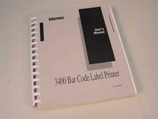 Intermec EasyCoder 3400 Bar Code Label Printer User's Manual P/N 059691