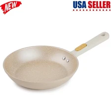Non-Stick 8" Granite Fry Pan Durable Aluminum Stainless Steel Induction-Safe New