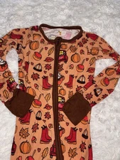Kiki & Lulu bamboo blend sz. 18/24 mo. one piece zip up. Fall, Halloween