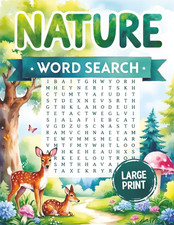 Nature Word Search Books for Adults Large Print Puzzle: Big Word Find Puzzles fo