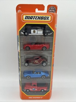 2021 Matchbox 5 Car Gift Pack MBX Highway II Hudson Hornet-Camaro-Coupe-Stepside