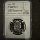 1963 NGC PF68 CAMEO PROOF FRANKLIN HALF DOLLAR