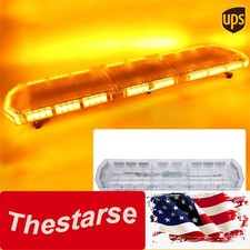48 Inch 88 Led Strobe Light Bar Emergency Warn Beacon Tow Truck Response-amber