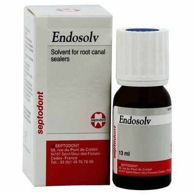 Endosolv Root Canal Filling Remover Desobturation 13ml by Septodont (Free Ship)