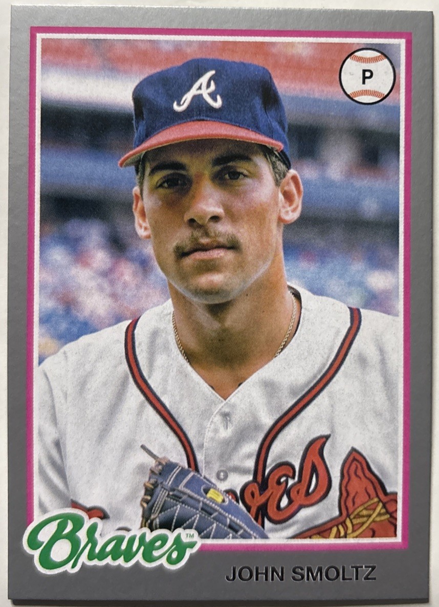 JOHN SMOLTZ 2022 Topps Archives 1978 Design Silver /99 #177 HOF Atlanta Braves