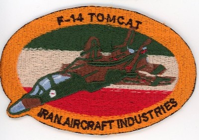 PATCH IRAN F-14 TOMCAT IMPERIAL IRAN AIRCRAFT INDUSTRIES SEW ON PARCHE