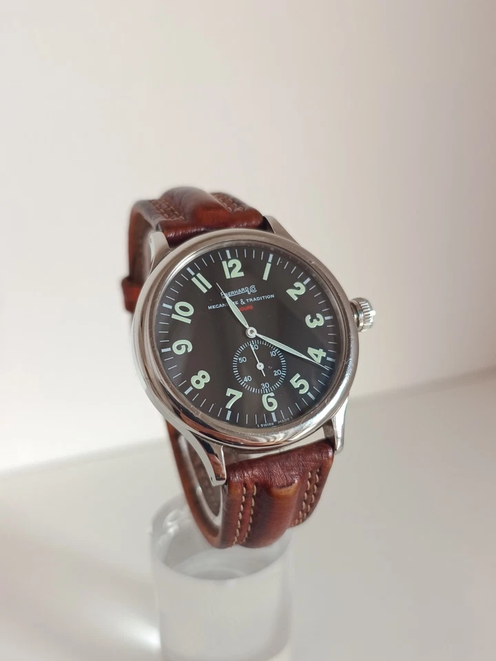 Eberhard Traversetolo 21216 8 Giorni Jours Days  Manuale 43 mm - Immagine 2 di 4