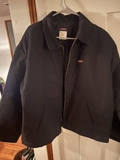Dickies Insulated Eisenhower Front Zip Jacket - Black, Size XL