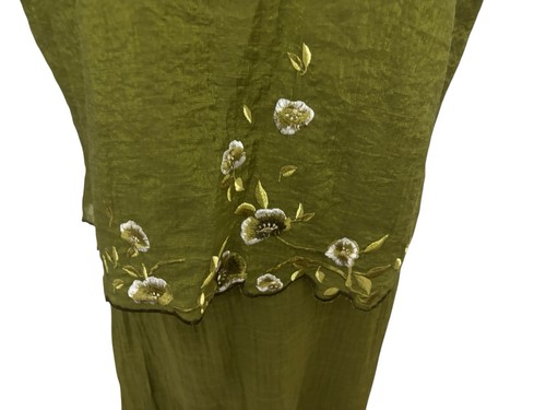 Jacques Vert Olive green 3 Piece Skirt Suit Size 22 Away 29.4 - Picture 5 of 11