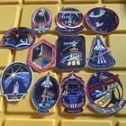 NASA space shuttle mission patches Printed Fabric