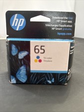 New Genuine Original HP 65 Tri Color Printer Ink Cartridge EXP 4/2025