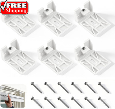 6 Packs 3/4'' Blinds Shade Brackets Blind Clips for Hunter Douglas Duette, Blinds
