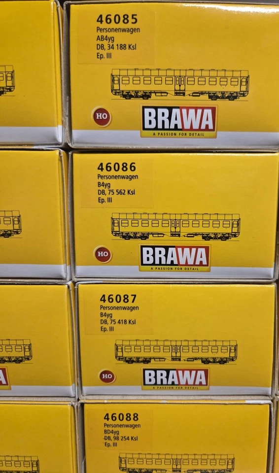 Brawa H0 8x Wag. 46081 46082 46083 46084 46086 46087 46088 aus unserer Sammlung - Bild 2 von 4