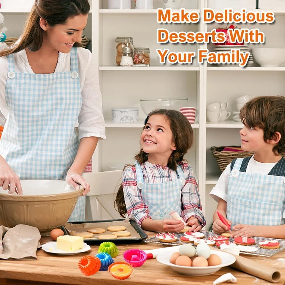 24 Stück Mini Gugelhupfform Silikon, Wiederverwendbare Gugelhupf Backform Klein - Bild 2 von 4