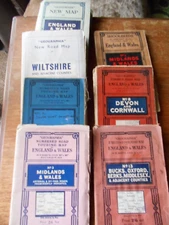 Various vintage Geographia maps - different scales