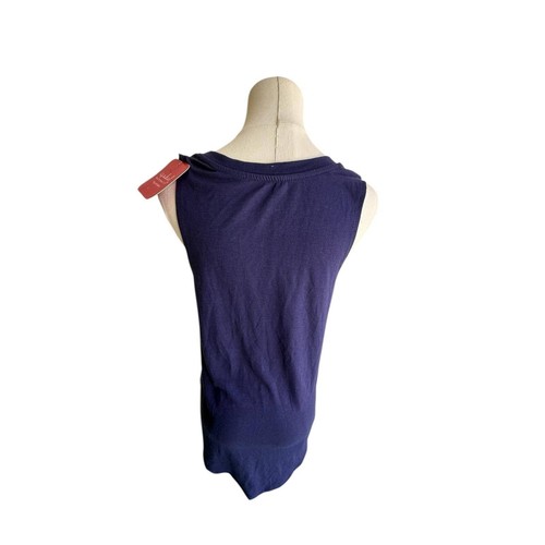 Isabel Maternity Tank Top Hello Baby Patriotic Sleeveless Blue Size S - Picture 9 of 13