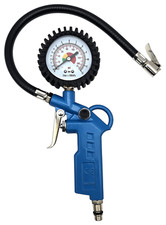 Druckluft Reifenfüller Reifenfüllpistole Manometer 0-12Bar Luftdruckprüfer HERO