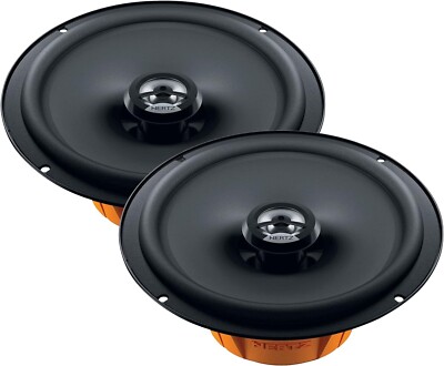HERTZ Dieci Series DCX-1653 6.5'' Two-Way Coaxial Speakers Pair Blk NEW OPEN BOX
