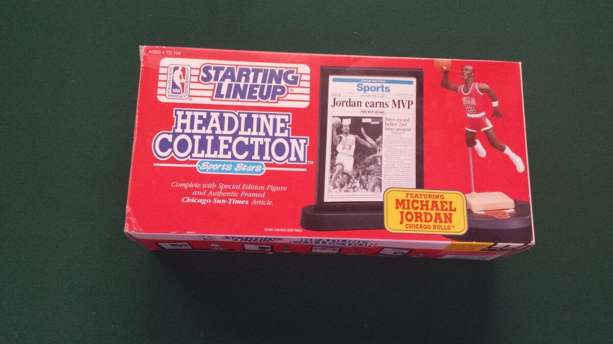 MICHAEL JORDAN (HOF) 1992 KENNER STARTING LINEUP HEADLINE MICHAEL JORDAN (HOF) 1992 KENNER STARTING LINEUP HEADLINE