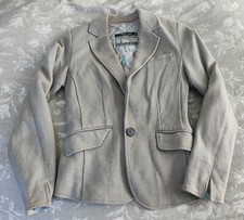 Joules Blazer Womens Size 2 Gray Jacket Pockets Business casual Career