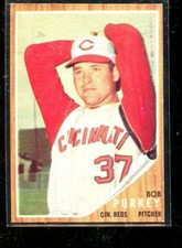 1962 TOPPS #120 BOB PURKEY REDS EX E010047