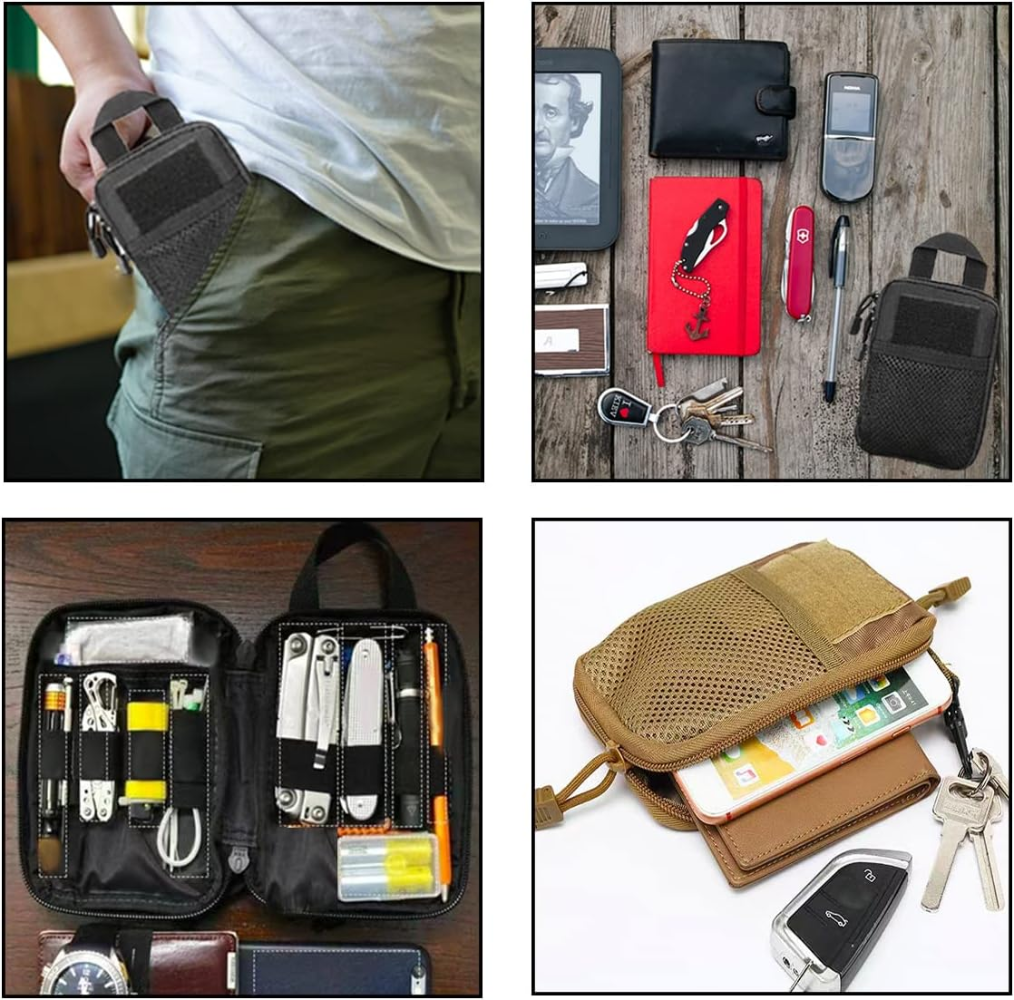 SOWHUP Taktische Molle Handytasche – Utility Pouch Für EDC, Mit MOLLE-Befestigung, 10,2x19 Cm