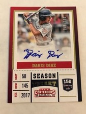 DAVIS DIAZ 2017 Panini Contenders USA Baseball 15U Team Exclusive AUTO /100