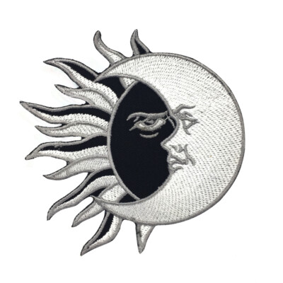 Yin Yang Sun/Moon Circle Logo Iron on Sew on Embroidered Patch For Shirts