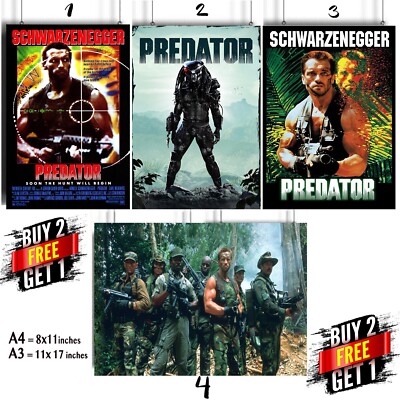 Predator Film Plakat Arnold Schwarzenegger 1987    