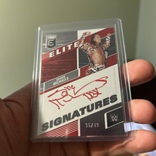 shawn michaels Red Signatures 35/49 Panini Elite Signatures