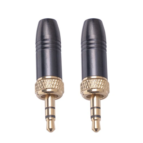 2/4 STCK. 3,5 mm Stereo Stecker Steckverbinder für Sennheiser drahtloses Mikrofonkabel - Bild 16 von 19