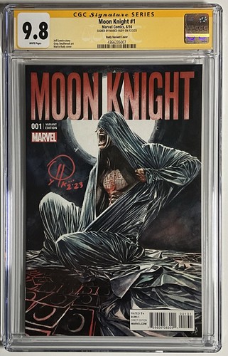 MOON KNIGHT #1 CGC SS 9.8 signed Marco Rudy, 2016, NM Very Rare