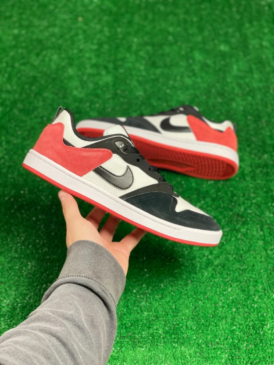 Nike SB Alleyoop Low Mens Casual Skate Shoe Red White Black CJ0882