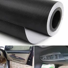 4D Premium Glossy Carbon Fiber Vinyl Wrap Film Sticker ""BUBBLE FREE"" 12"x50"