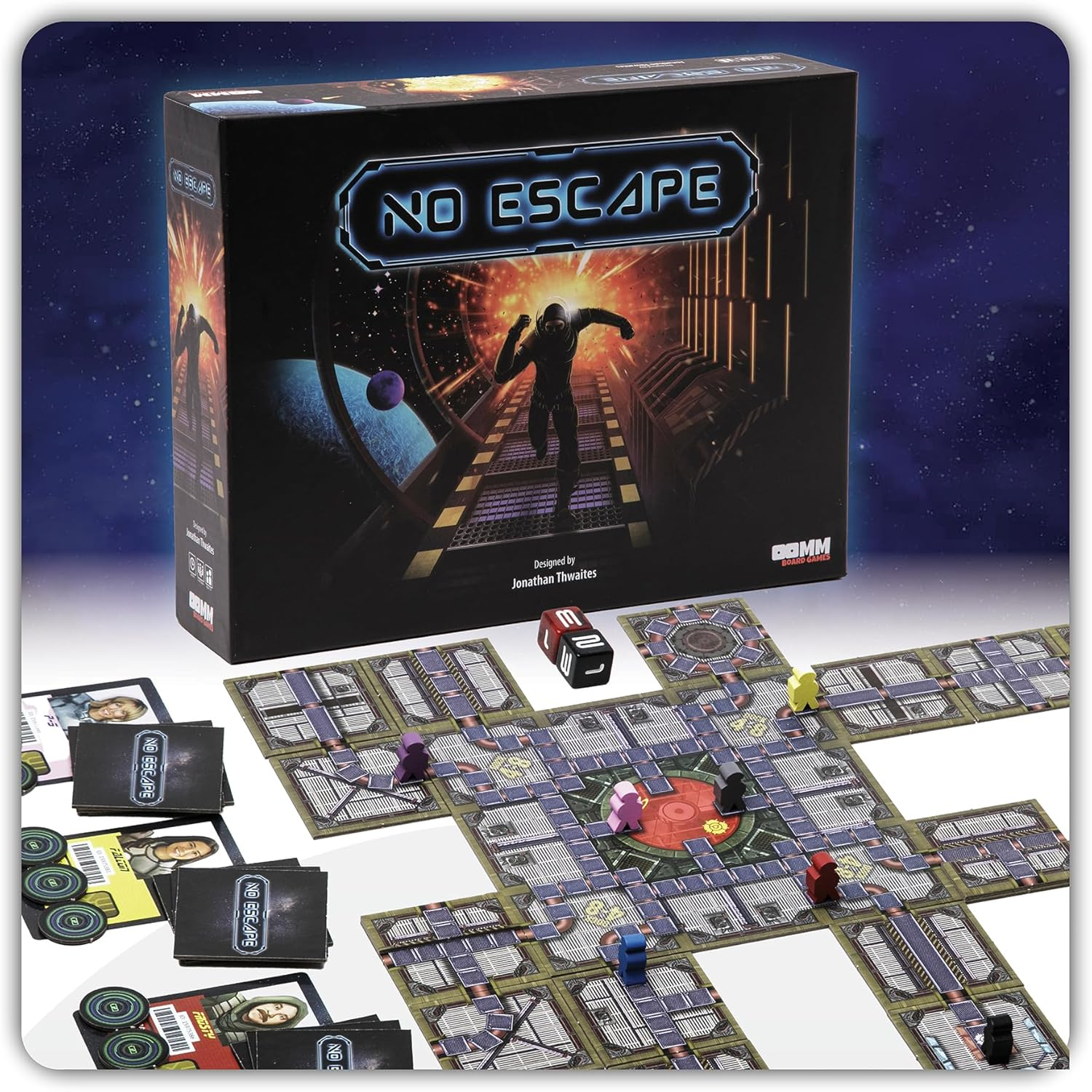 No Escape Board Game - Strategy Board Games for Adults, Family Games, Party Game-image