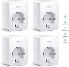 TP-Link Tapo P100 Smart Steckdosenadapter WLAN WiFi Steckdose Alexa Google [4er]