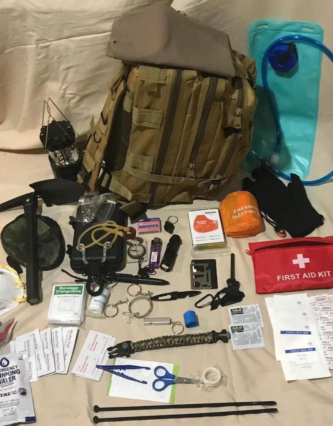 Number 1 Selling: 1 Person Emergency Survival Kit Bug Out Bag Water Zombie #3