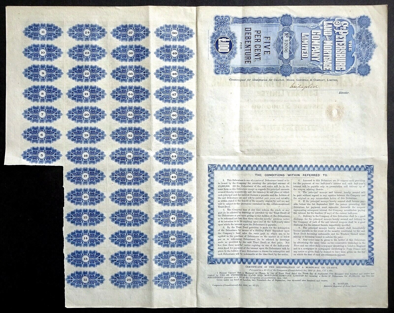 1912 Russia The St. Petersburg Land and Mortgage Company 100