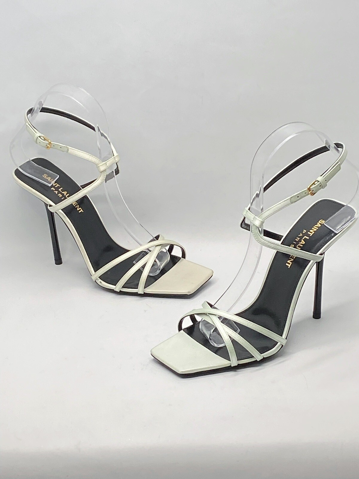 Sandali tacco alto Saint Laurent Nuit 105 mm taglia 36 5