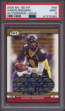 2005 SAGE Hit Autographs A8 Aaron Rodgers Gold PSA 9 Mint #250 RC Low Pop Auto