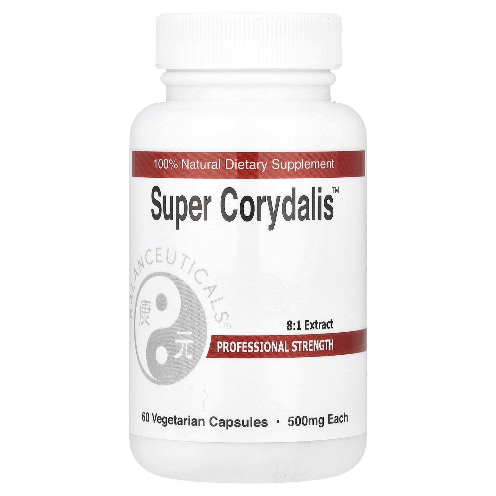 Balanceuticals Super Corydalis 500 мг 60 растительных капсул All-Natural 3890₽
