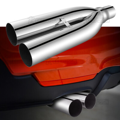 UNIVERSAl 2.5'' 3.5 inch Inlet/outlet Blast Pipes Exhaust STAINLESS ...