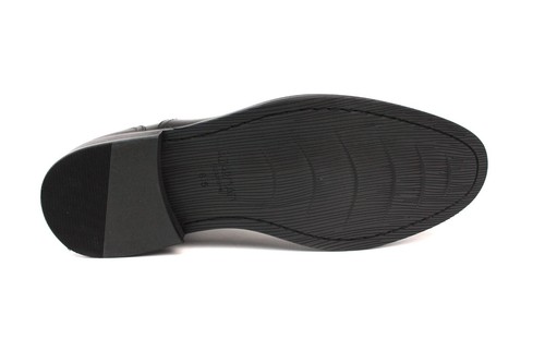 Botas negras para hombre exclusivas de cuero genuino puntera con cremallera Chukka Henry AZARMAN - Imagen 5 de 9