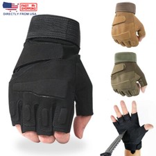 Fingerless Tactical Gloves Half Finger Airsoft Shooting Gloves for Men Women