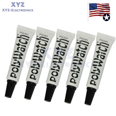 1/2/5X POLYWATCH Scratch Remover Polish Watch Plastic / Acrylic Crystal Glass 5g