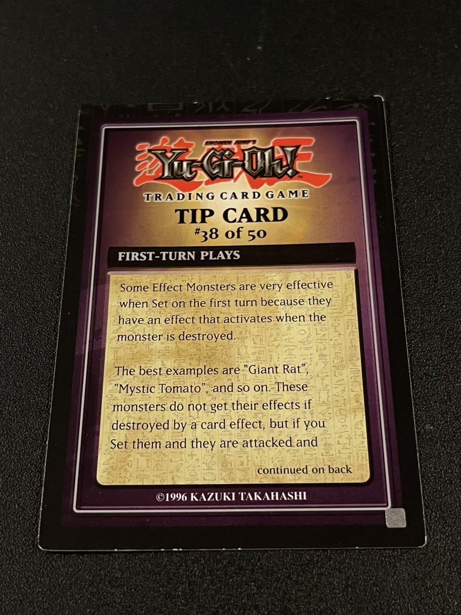 yugioh tip card #38 of 50 DB38