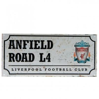 Liverpool F.C. Anfield Road L4 Metal Street Sign for sale online
