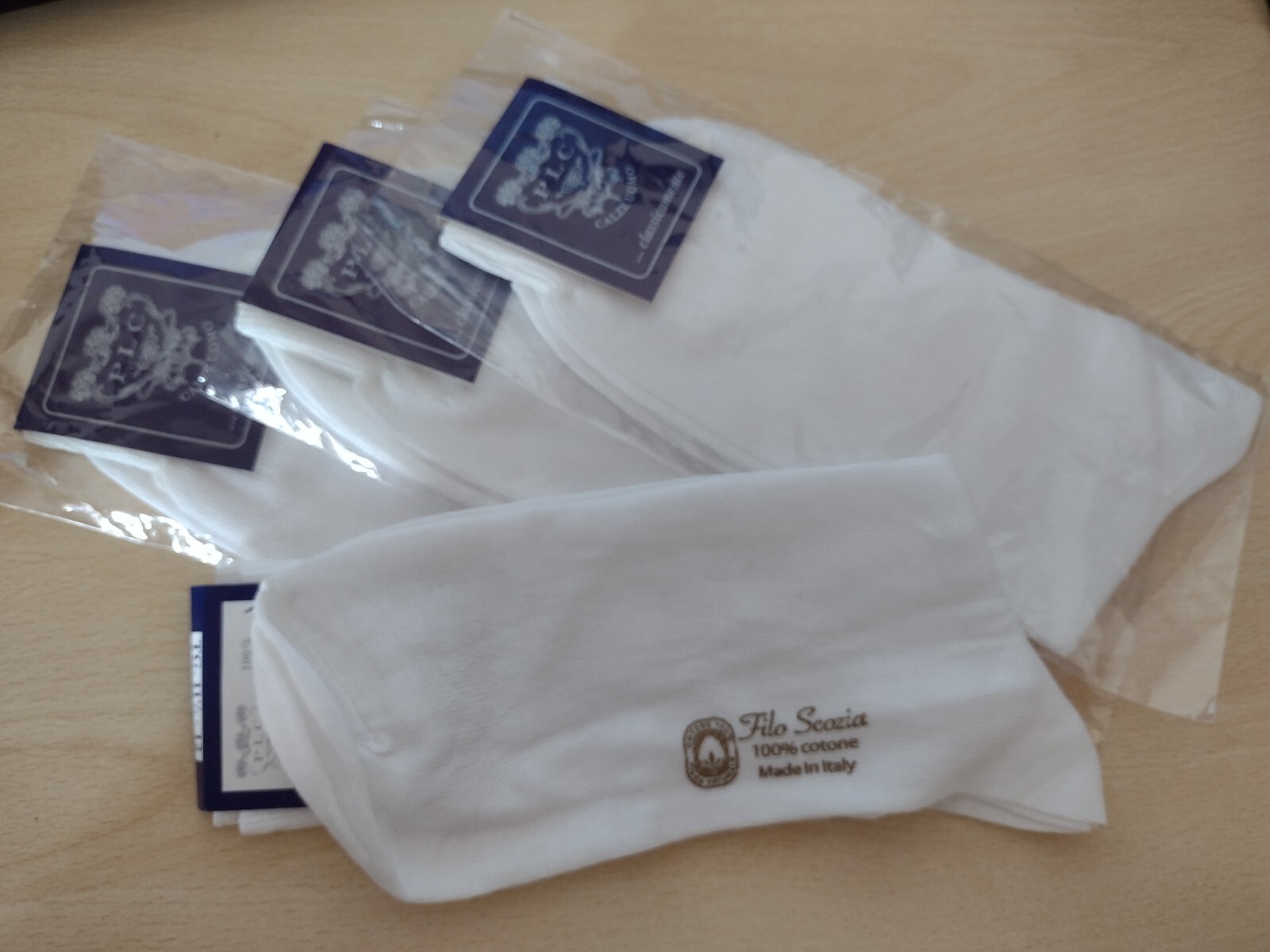 Confezione Da 3 Fazzoletti In Lino Irlandese 100% Puro Per Uomo - Bianco, Confezione Regalo